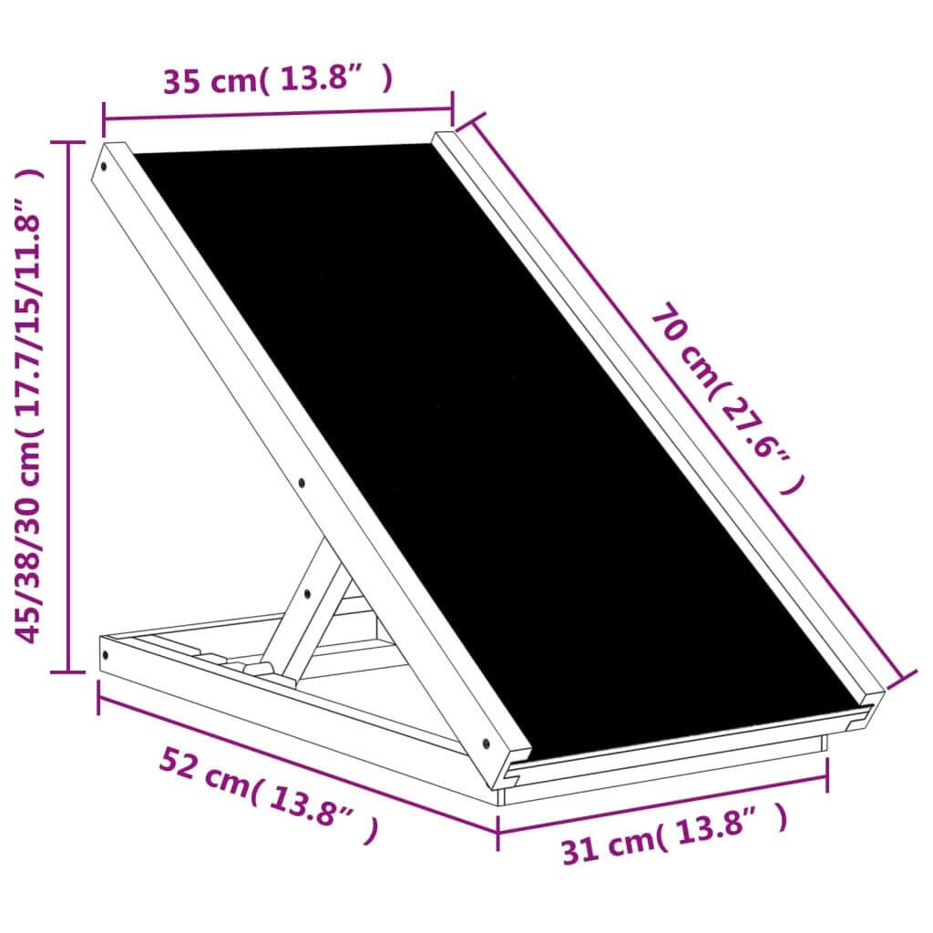 Foldable Wooden Dog Ramp