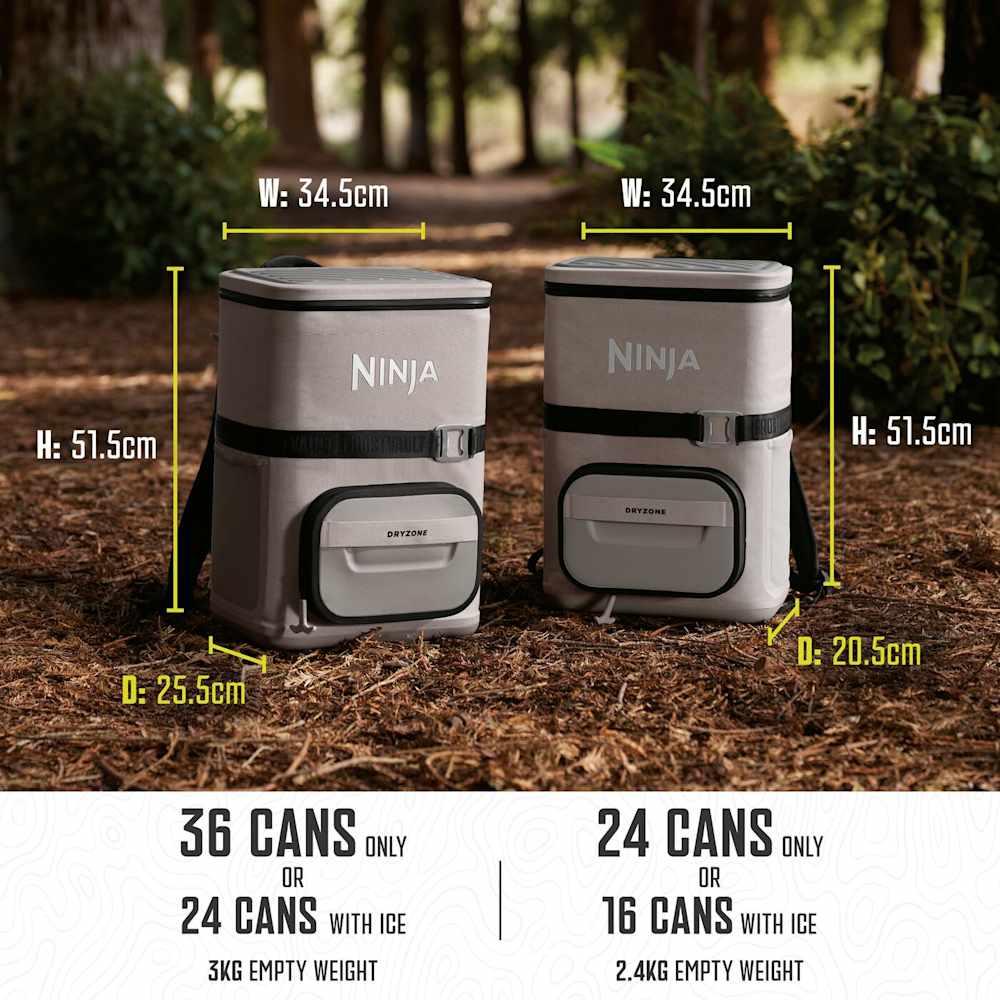 Ninja FrostVault Go 24-Can Soft Cooler Backpack