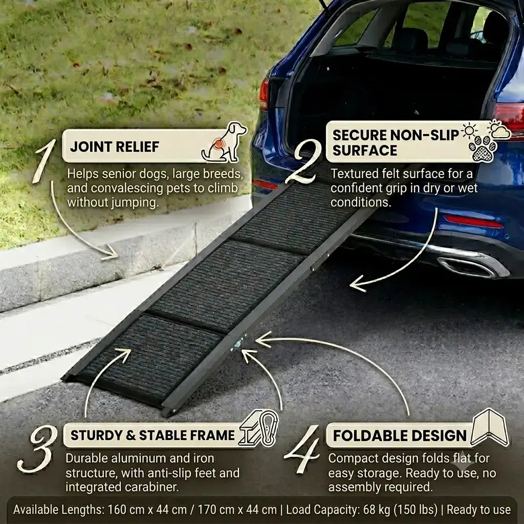 Foldable Metal Dog Ramp for Car